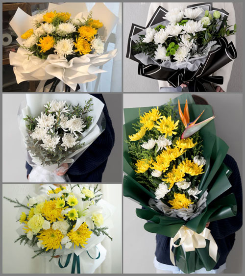 贵州毕节市黔西县锦星镇青沟村白事花束代送